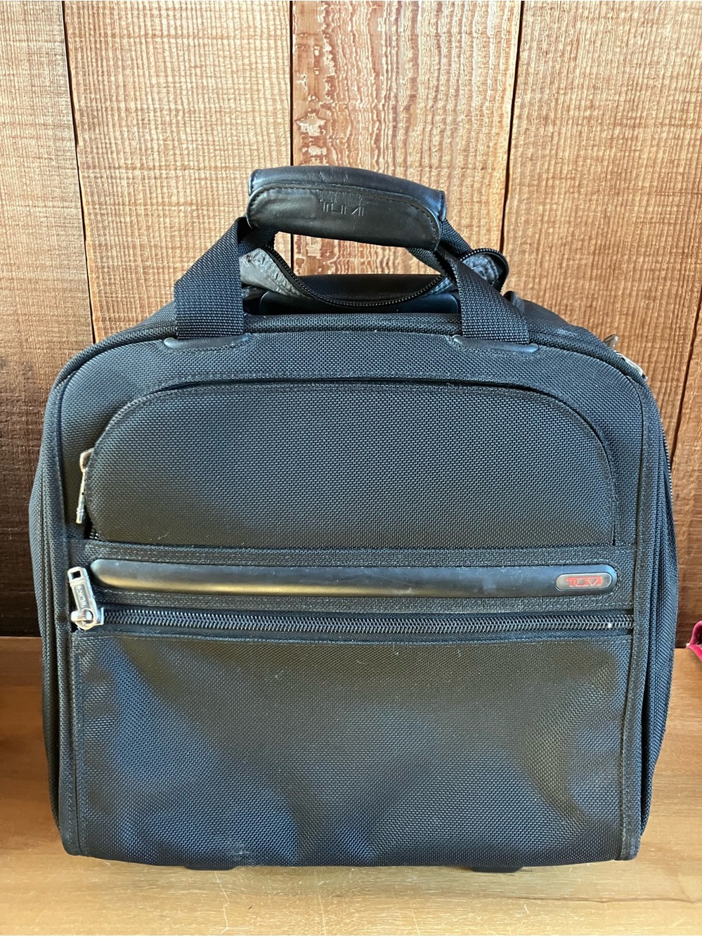 Tumi Alpha Ballistic Nylon Rolling Carry On Briefcase Luggage